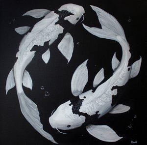 Yin Yang Koi Fische