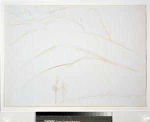 Berglandschaft mit zwei Kiefern von Marsden Hartley