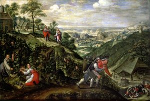 Oktober: Gleichnis von den bösen Winzern, ca. 1580-90 von Marten van Valckenborch