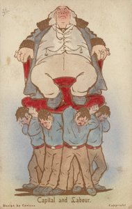 Kapital und Arbeit (Farblithographie) von Martin  Anderson
