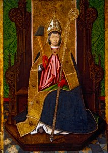 Der heilige Blasius auf dem Thron, ca. 1480