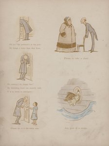 Seite aus den Humours of Cynicus (farbige Gravur) von Martin  Anderson