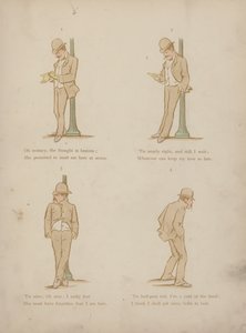 Seite aus den Humours of Cynicus (farbige Gravur) von Martin  Anderson