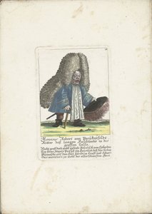 Der Zwerg Robert von Parukenfeldt, ca. 1710 von Martin Engelbrecht (attributed to)