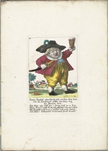Der Zwerg Simon Flenschl, ca. 1710 von Martin Engelbrecht (attributed to)