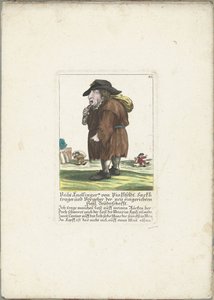 Der Zwerg Veith Knollinger von Pinklfeldt, ca. 1710 von Martin Engelbrecht (attributed to)