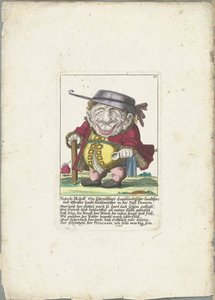 Karikatur von Nutsch-Moloff von Martin Engelbrecht (attributed to)