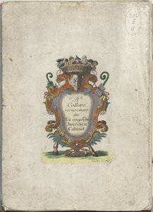 Titelblatt für die Serie: Il Callotto resurcitato oder Neu eingerichtes Zwerchen Cabinet, ca. 1710 von Martin Engelbrecht (attributed to)