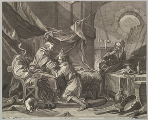 Isaak segnet Jakob, 18. Jahrhundert von Martin Gottfried Crophius
