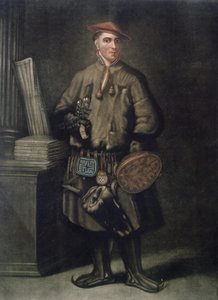 Carl von Linné (1707-78) in seiner Lappland-Tracht, graviert von Henry Kingsbury, veröffentlicht 1805 von Martin Hoffman
