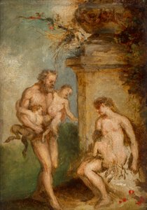 Die Erziehung von Satyrkindern von Martin Johann Schmidt