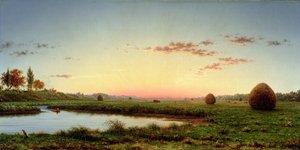 Heuhaufen auf den Newburyport-Marschen, 1862 von Martin Johnson Heade