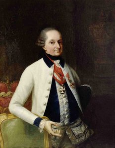 Nikolaus I., Fürst Esterházy 1714-1790 in der Uniform seines ungarischen Infanterieregiments Nr. 33 von Martin Knoller