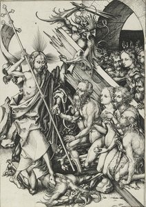 Christus in der Vorhölle, spätes 15. Jahrhundert von Martin Schongauer