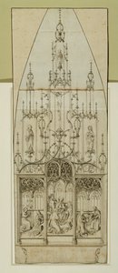 Zeichnung für einen Altar von Martin Schongauer