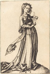 Vierte kluge Jungfrau von Martin Schongauer
