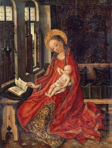 Madonna mit Kind im Raum, von Martin Schongauer von Martin Schongauer