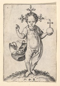 Das Christkind mit einer Kugel, 1469-1482 von Martin Schongauer