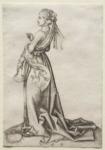 Die erste der törichten Jungfrauen von Martin Schongauer