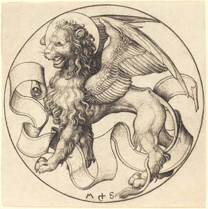 Der Löwe des heiligen Markus von Martin Schongauer