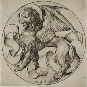 Der Löwe von Sankt Markus von Martin Schongauer