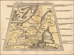 Karte von 1513 der Ostsee, Skandinavien, Polen & Osteuropa von Martin Waldseemüller