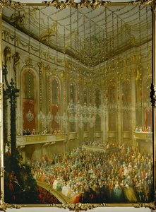 Hochzeitskonzert für Kaiser Joseph II. und Isabella von Parma; Serenade im Redoutensaal der Wiener Hofburg