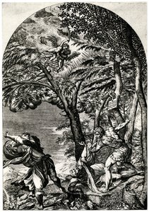 Martyrium des hl. Petrus Martyr, 16. Jahrhundert, 1937 von Martino Rota
