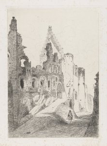 Ruine der Burg Vianden von Martinus Antonius Kuytenbrouwer jr.