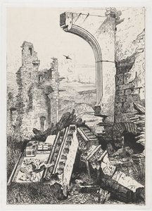 Ruine der Burg Bourscheid von Martinus Antonius Kuytenbrouwer jr.