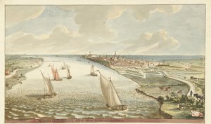 Ansicht der Festungswerke bei Nijmegen an der Waal