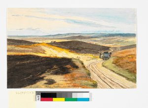 Hohlweg in den Tolne Hügeln, Vendsyssel, 21. Mai 1833 von Martinus Rørbye