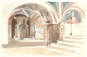Das Innere der Kapelle im Kloster S. Benedetto in Subiaco