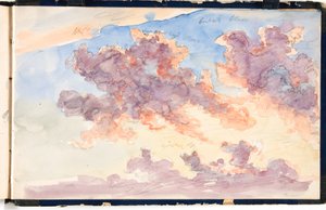 Wolkenstudie. Ein Sonnenuntergangshimmel von Martinus Rørbye