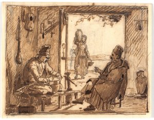 Werkstattszene von Martinus Rørbye