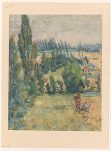 Landschaft mit ruhendem Bauer bei einem Pferd von Martinus van Andringa