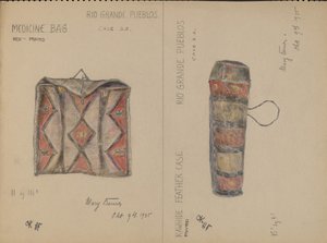 Medizinbeutel und Federkasten von Mary Berner