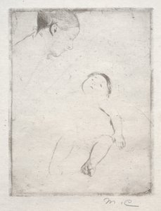 Bill auf dem Schoß seiner Mutter, ca. 1889 von Mary Cassatt