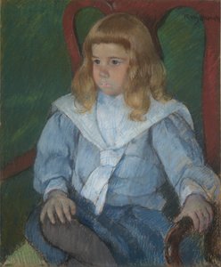 Junge mit goldenen Locken (Porträt von Harris Whittemore, Jr., B.A. 1918) von Mary Cassatt