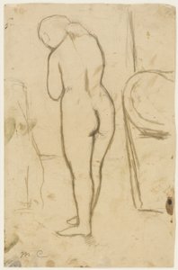 Zeichnung für "Stehender Akt" von Mary Cassatt