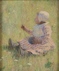 Mädchen spielt mit einem Wollknäuel, ca. 1875 von Mary Cassatt
