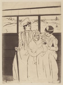 Im Omnibus, 1890-1891 von Mary Cassatt