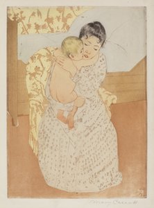 Mütterliche Liebkosung von Mary Cassatt