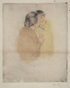 Bäuerin mit Kind von Mary Cassatt