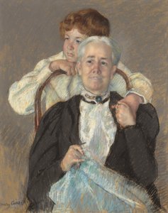 Porträt von Mrs. Cyrus J. Lawrence mit ihrem Enkel R. Lawrence Oakley von Mary Cassatt