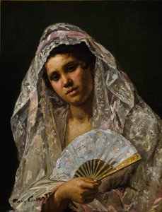 Spanische Tänzerin mit Spitzenmantilla, 1873