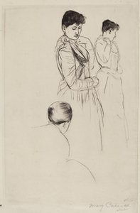 Die Anprobe von Mary Cassatt