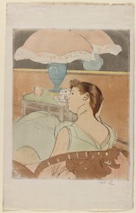 Die Lampe, 1890-1891 von Mary Cassatt