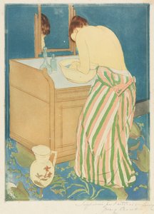 Badende Frau von Mary Cassatt