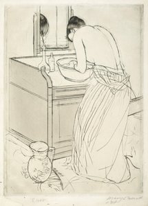 Frau beim Baden, 1890-1891